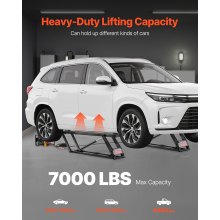 7000 lbs Car Lift Adjustable Car Lifts with Remote Control for Home