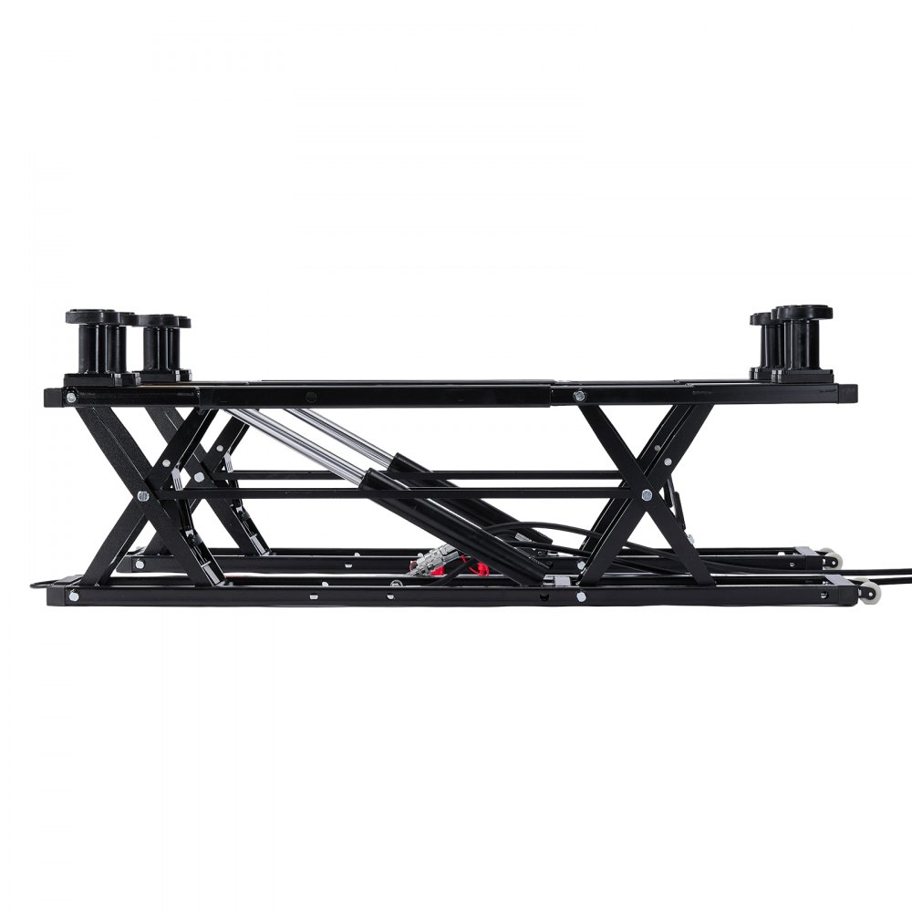 VEVOR Portable Car Lift, 9000 lbs Capacity, Heavy Duty Steel Truck Lift with 28" Max Height, 120V Power Unit, Wheels, 4 Rubber Pads & 4 Lifting Columns for Cars, SUVs, Trucks, Home Garage or Shop Use