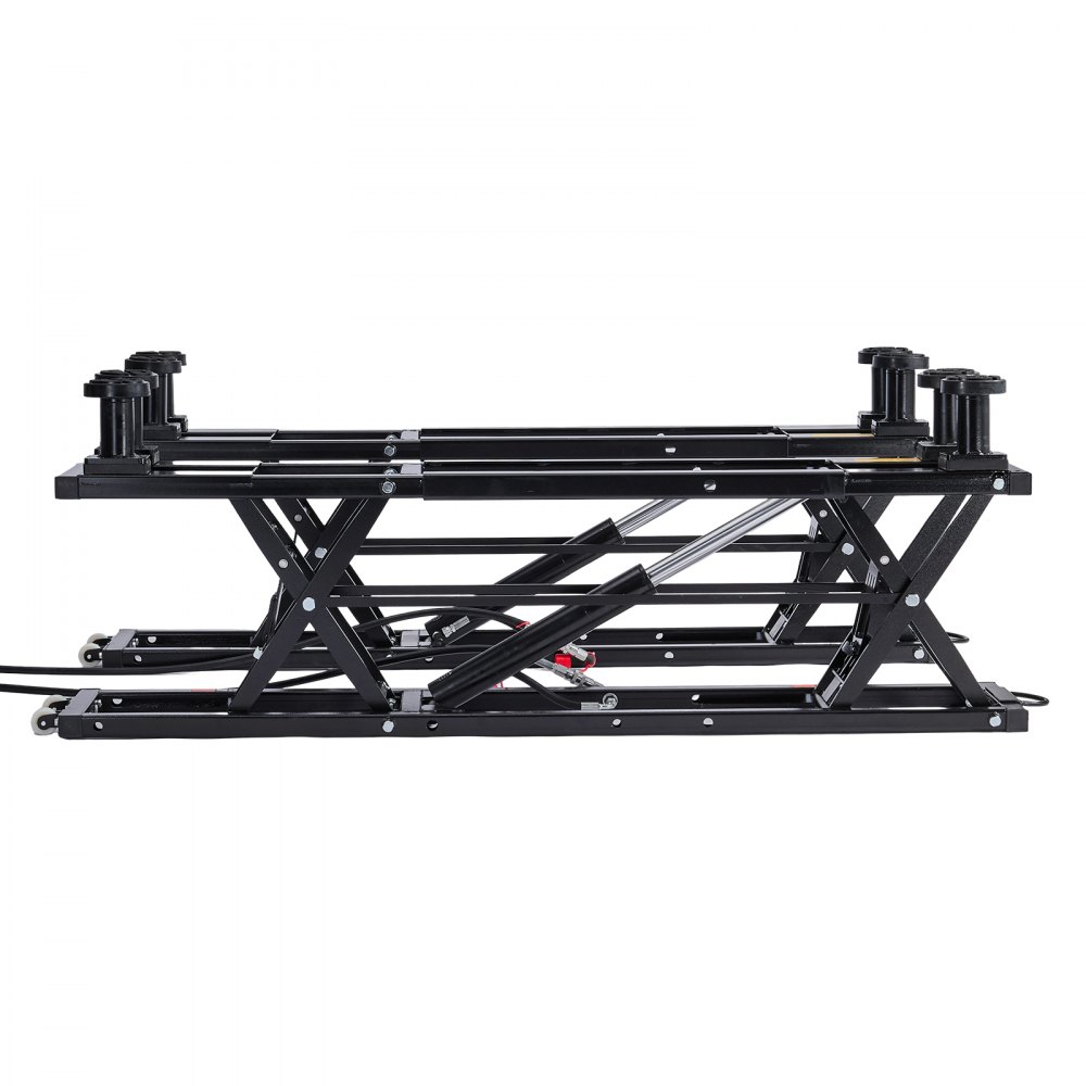 VEVOR Portable Car Lift, 9000 lbs Capacity, Heavy Duty Steel Truck Lift with 28" Max Height, 120V Power Unit, Wheels, 4 Rubber Pads & 4 Lifting Columns for Cars, SUVs, Trucks, Home Garage or Shop Use