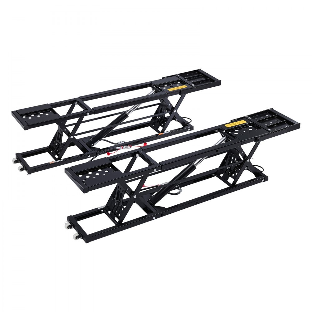 VEVOR Portable Car Lift, 9000 lbs Capacity, Heavy Duty Steel Truck Lift with 28" Max Height, 120V Power Unit, Wheels, 4 Rubber Pads & 4 Lifting Columns for Cars, SUVs, Trucks, Home Garage or Shop Use
