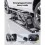 VEVOR Portable Car Lift, 9000 lbs Capacity, Heavy Duty Steel Truck Lift with 28" Max Height, 120V Power Unit, Wheels, 4 Rubber Pads & 4 Lifting Columns for Cars, SUVs, Trucks, Home Garage or Shop Use