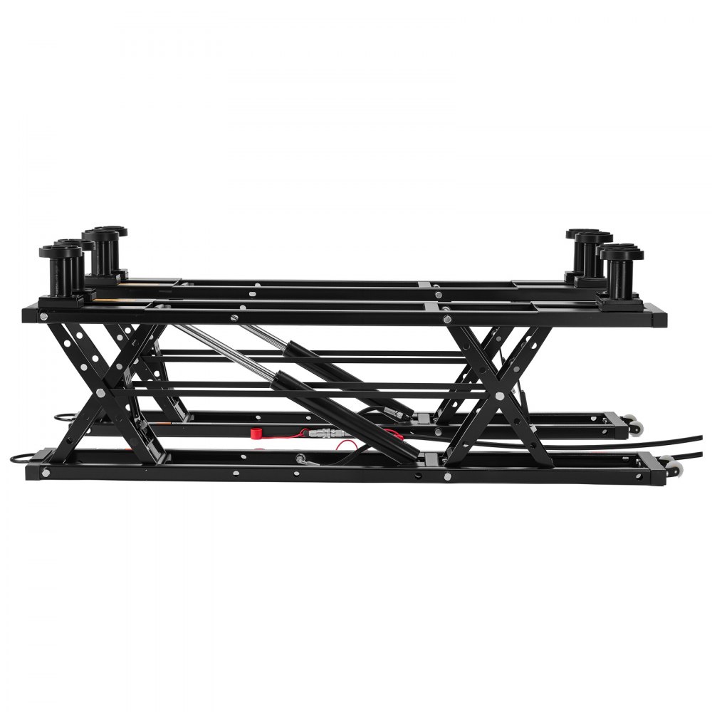 VEVOR Portable Car Lift, 3 Ton Capacity, Heavy Duty Steel Truck Lift with 680 mm Max Height, Pneumatic Pump, Wheels, 4 Rubber Pads & 4 Lifting Columns for Cars, SUVs, Trucks, Home Garage or Shop Use