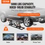 VEVOR Car Lift, 5,000 LBS Capacity Portable Car Lift, with Extended-Length Plates, 25.6" Max. Height, Heavy-duty Carbon Steel Truck Lift with Power Unit, Auto Car Jack Lifts for Home Garage Shop