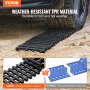 VEVOR 2PCS Traction Boards with TPR for Mud Snow Sand Storage Bags Short Black