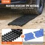 VEVOR 2PCS Traction Boards with TPR for Mud Snow Sand Storage Bags Short Black