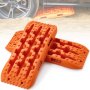 VEVOR 2PCS Traction Boards with PP for Mud Snow Sand Storage Bag Short Orange