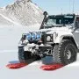 VEVOR 10 TON Traction Boards with PP Material, Recovery Boards for Off-road Vehicles/Cars/Pickups/SUVs/RVs, Pair Tire Traction Mats on Snow, Sand, Mud and Loose Terrain, Storage Bag, Long, Red