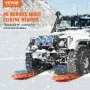 VEVOR 10 TON Traction Boards with PP Material, Recovery Boards for Off-road Vehicles/Cars/Pickups/SUVs/RVs, Pair Tire Traction Mats on Snow, Sand, Mud and Loose Terrain, Storage Bag, Long, Orange
