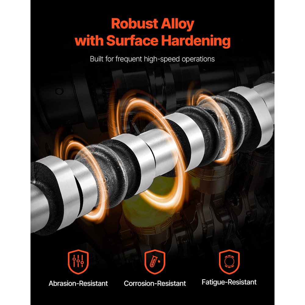 VEVOR Engine Camshaft, 05184377AF 05184377AH 5184377AD 5184377AE 5184377AF 5184377AG Cam Replacement, Work with 2011-2015 Jeep Grand Cherokee, 2011-2019 Dodge Journey, 3.6L V6