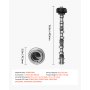 VEVOR Engine Camshaft, 05184378AF 05184378AH 5184378AE 5184378AF 5184378AD 5184378AG Cam Replacement, Fit 2018 Jeep Wrangler JK, 2011-2019 Dodge Journey, 2013-2018 Ram 1500, 2012 Ram C/V Base, 3.6L V6
