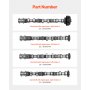 4Pcs Engine Camshaft Set 2011-2015 Dodge Durango 2011-2016 Chrysler 300