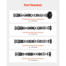 4Pcs Engine Camshaft Set 2011-2015 Dodge Durango 2011-2016 Chrysler 300