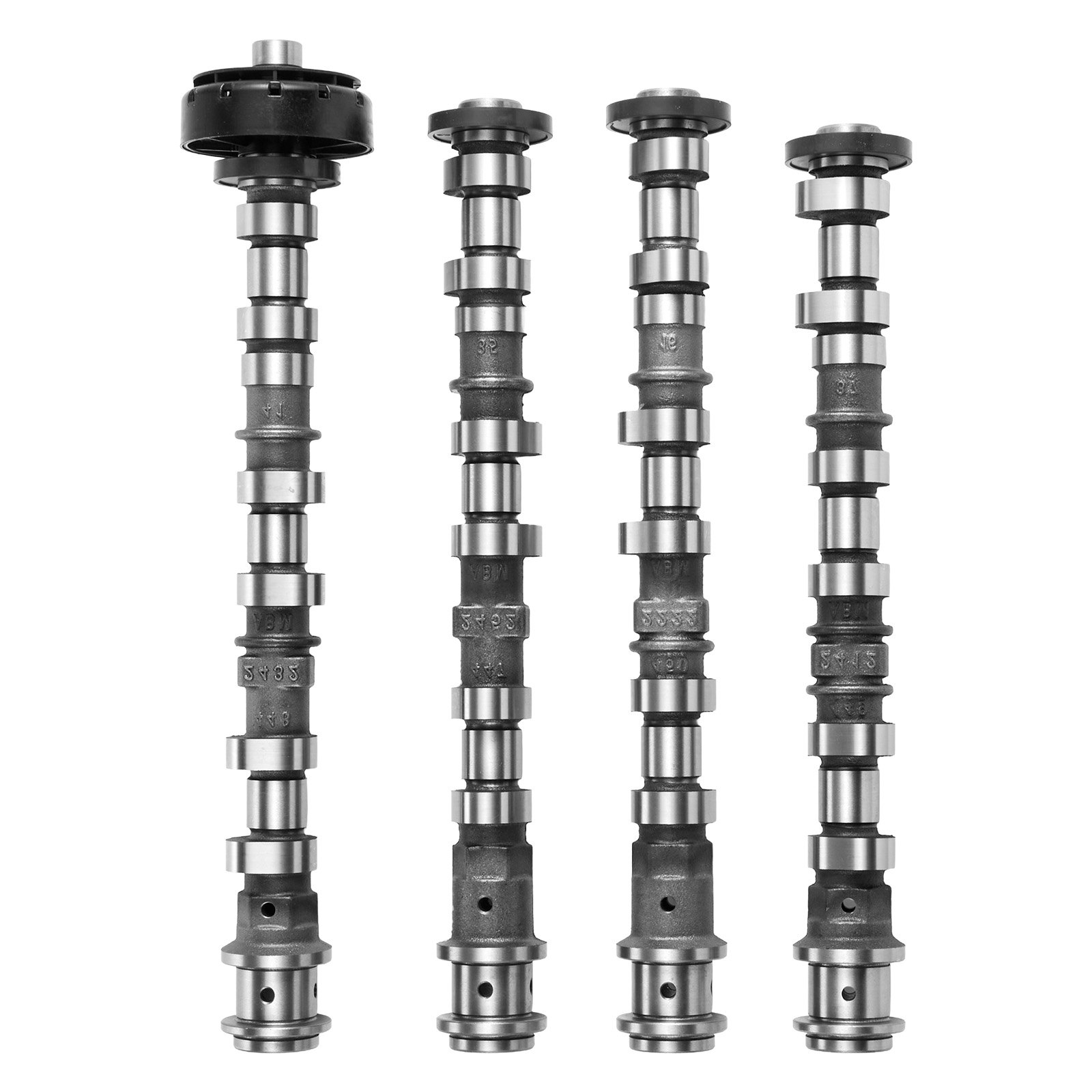 VEVOR 4Pcs Engine Camshaft Set, 05184378AF 05184377AF 05184379AF 05184380A, Fit 2011-2015 Dodge Durango, 2012-2016 Jeep Wrangler, 2014-2016 RAM Promaster 1500/2500/3500, 3.6L
