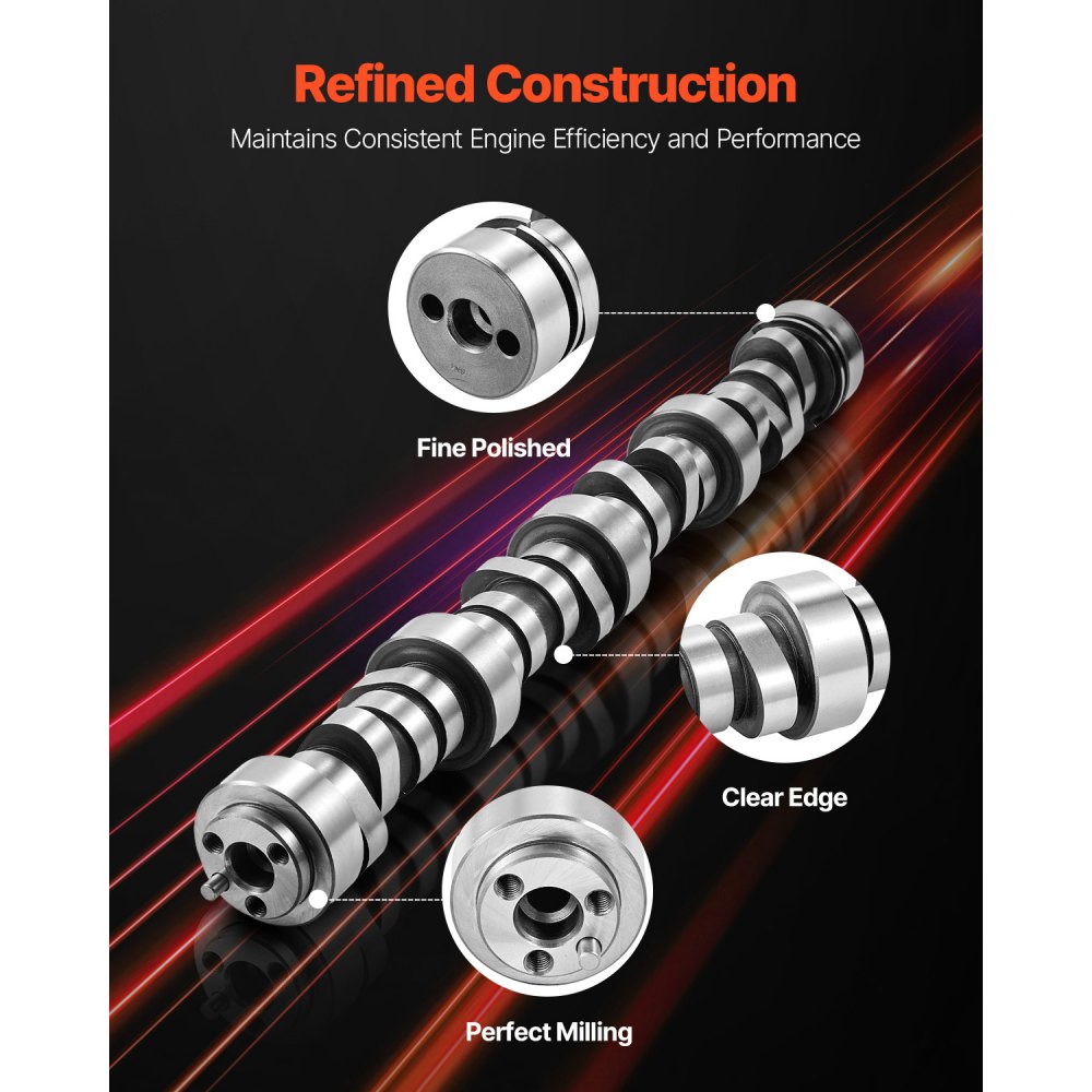 VEVOR Engine Camshaft, 12625437 SP011-16 Cam Replacement, Compatible with Norris trucks from 1999-2013 GM Gen3/4, LS Truck Engine 4.8L, 5.3L, 6.0L, and 6.2L