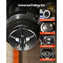 Harmonic Balancer Puller Removal & Install Tool Kit Flywheel Crankshaft