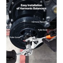 Harmonic Balancer Puller Removal & Install Tool Kit Flywheel Crankshaft