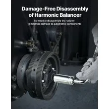 Harmonic Balancer Puller Kit Adjustable 3-Jaw Puller for Most Late Models
