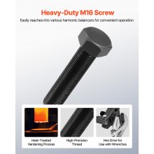 Harmonic Balancer Puller Kit Adjustable 3-Jaw Puller for Most Late Models