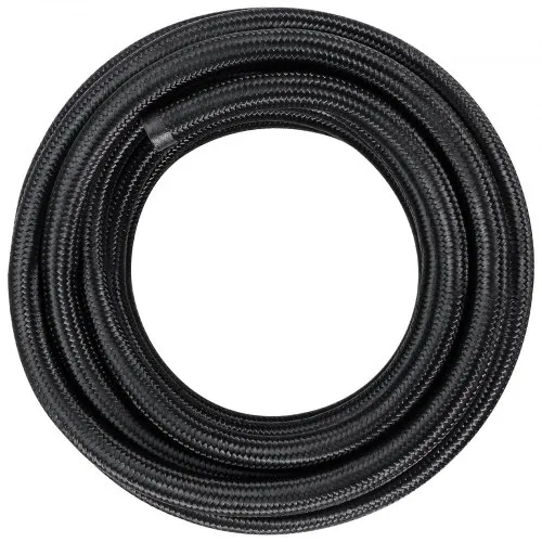 2 In Fuel Hose 1/2" 8AN 20FT Nylon Braided Fuel Line Kit – High-Pressure Hose For Oil, Gas, & Fuel, With Fittings – Black, 1-Year Warranty Fuel Line Assembly - Foto 10