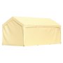 VEVOR carport canopy in beige with sturdy cover and support ropes. suitable for vehicle protection.