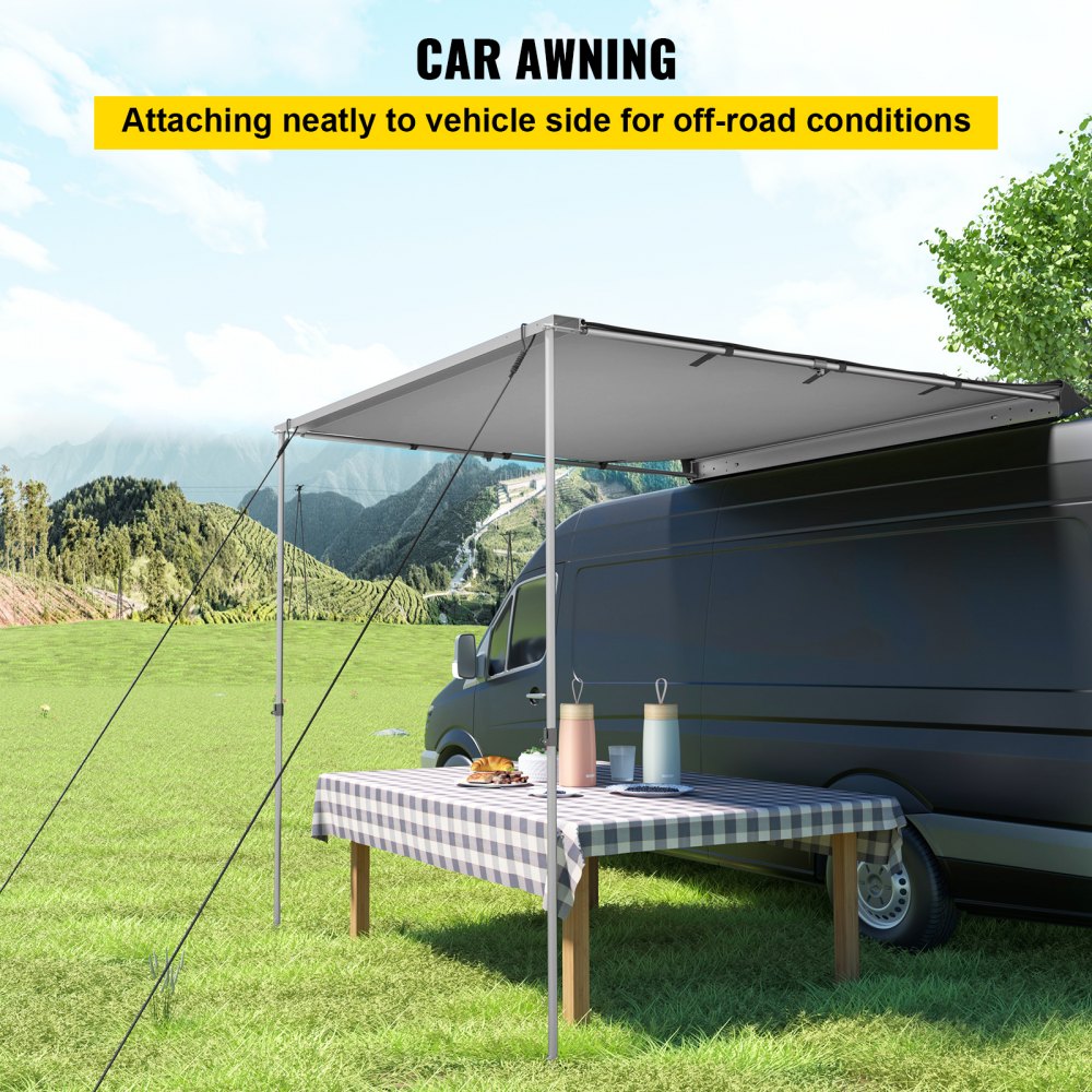 Auvent latéral de voiture Automobile, pare-soleil étanche et coupe-vent,  tente de Camping Portable pour 5-6 personnes 01 -DRFT1203