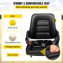 VEVOR Universal Adjustable Forklift Seat with Safety Belt, Full Suspension Seat Replacement for Heavy Mechanical Seat