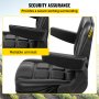 VEVOR Universal Forklift Seat with Armrest, Fordable Tractor Seat with 180° Adjustable Back Angle Fits Excavator Forklift, Tractor, Skid Loader, Backhoe Dozer Telehandler, Heavy Mechanical Seat