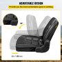 VEVOR Universal Forklift Seat Folding Replacement, Fulll Suspension Seat With 180° Adjustable Backrest Angle, Fits Most Heavy Mechanical Seat