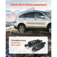 Rear Shock Absorber Strut Assembly 2Pcs Fit 2007-2009 Honda CR-V Models