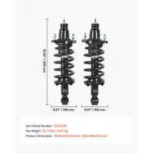 Rear Shock Absorber Strut Assembly 2Pcs Fit 2007-2009 Honda CR-V Models