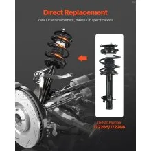 Front Shock Absorber Strut Assembly 2Pcs 2002-2006 Mini Cooper Convertible