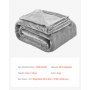 VEVOR King Size Blanket, 108 x 90 inches, Lightweight and Fuzzy Throw Blanket for Bed, Cozy Grey King Blanket for All Season, Warm Plush Machine Washable Bedding, Grey