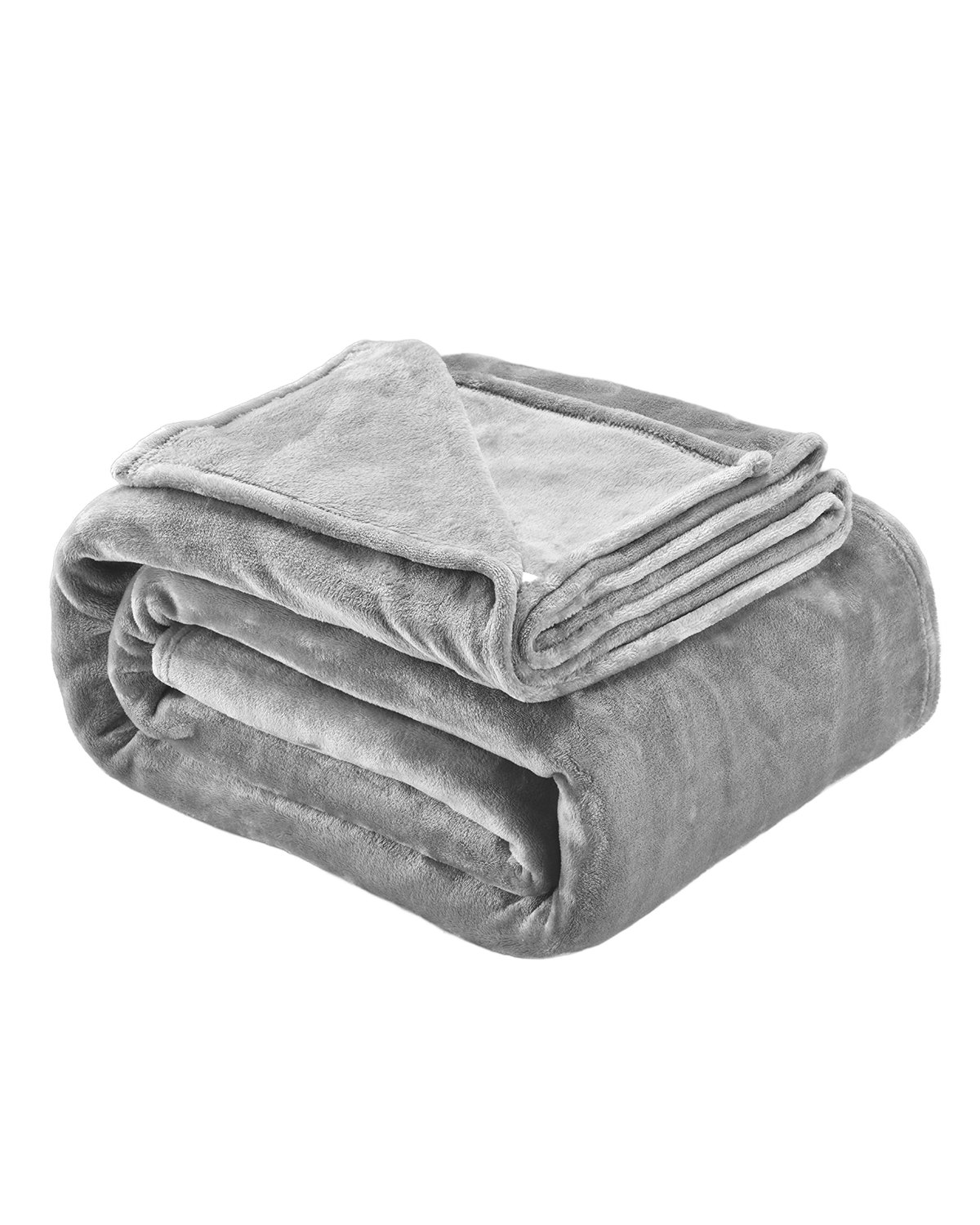 VEVOR King Size Blanket, 108 x 90 inches, Lightweight and Fuzzy Throw Blanket for Bed, Cozy Grey King Blanket for All Season, Warm Plush Machine Washable Bedding, Grey