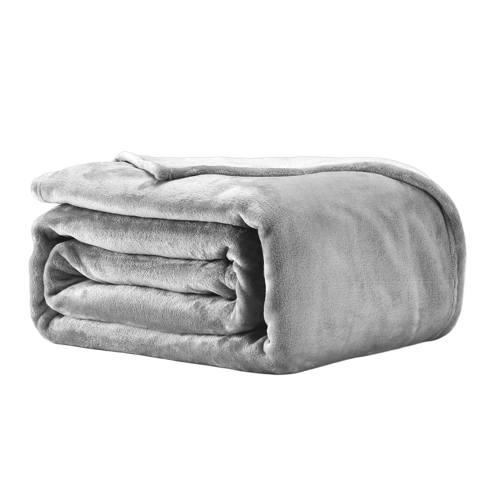 VEVOR Queen Size Blanket, 90 x 90 inches, Lightweight and Fuzzy Throw Blanket for Bed, Cozy Grey Queen Blanket for All Season, Warm Plush Machine Washable Bedding, Grey