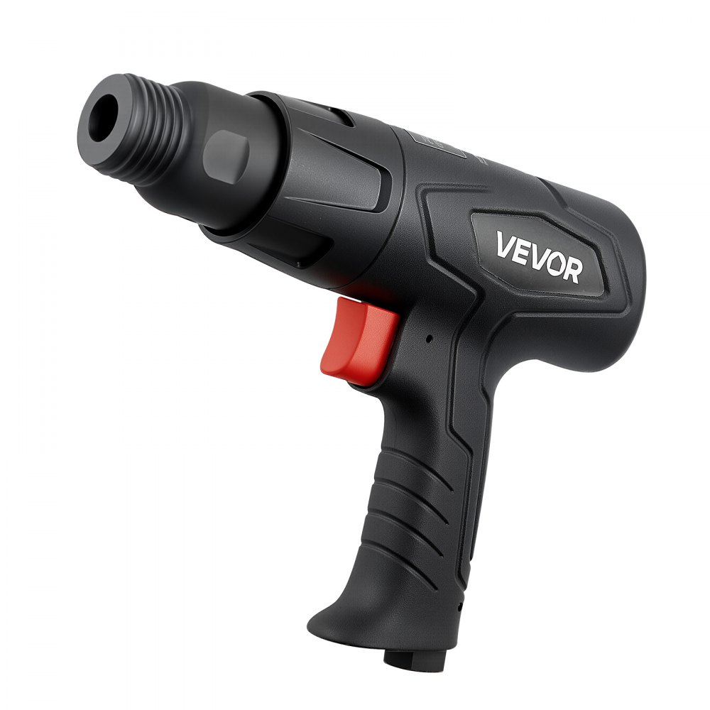 VEVOR Air Hammer, 2500-2700BPM Pneumatic Hammer with 70mm Stroke & 4PCS 170mm Long Barrel Chisels, Pistol-Grip Compact Air Chisel Pneumatic Shovel Tool for Cutting Scraping Demolishing