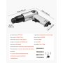 VEVOR Air Hammer, 3500BPM Pneumatic Hammer with 70mm Stroke & 4PCS Chisels Round Shank, Pistol-Grip Compact Air Chisel Pneumatic Shovel Tool for Cutting Punching Scraping