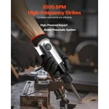 VEVOR Air Hammer 3500 BPM 12 CFM Pneumatic Hammer Air Hammer Kit with 4 Chisels