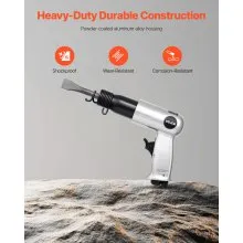 VEVOR Air Hammer 3500 BPM 12 CFM Pneumatic Hammer Air Hammer Kit with 4 Chisels
