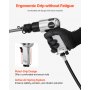 VEVOR Air Hammer, 4500BPM Pneumatic Hammer with 40mm Stroke & 4PCS Chisels Round Shank, Lightweight & Compact Air Chisel Pneumatic Shovel Tool for Cutting Punching Scraping