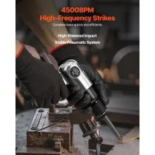 VEVOR Air Hammer 4500 BPM 11 CFM Pneumatic Hammer Air Hammer Kit with 4 Chisels