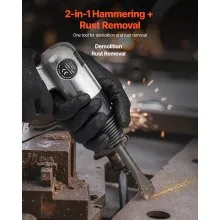 VEVOR Air Hammer 4500BPM Pneumatic Hammer with Air Needle Scaler & 4 Chisels