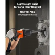 VEVOR 1-Inch Air Impact Wrench Up to 1800 ft-lbs Pneumatic Gun 6000RPM 6-Speed