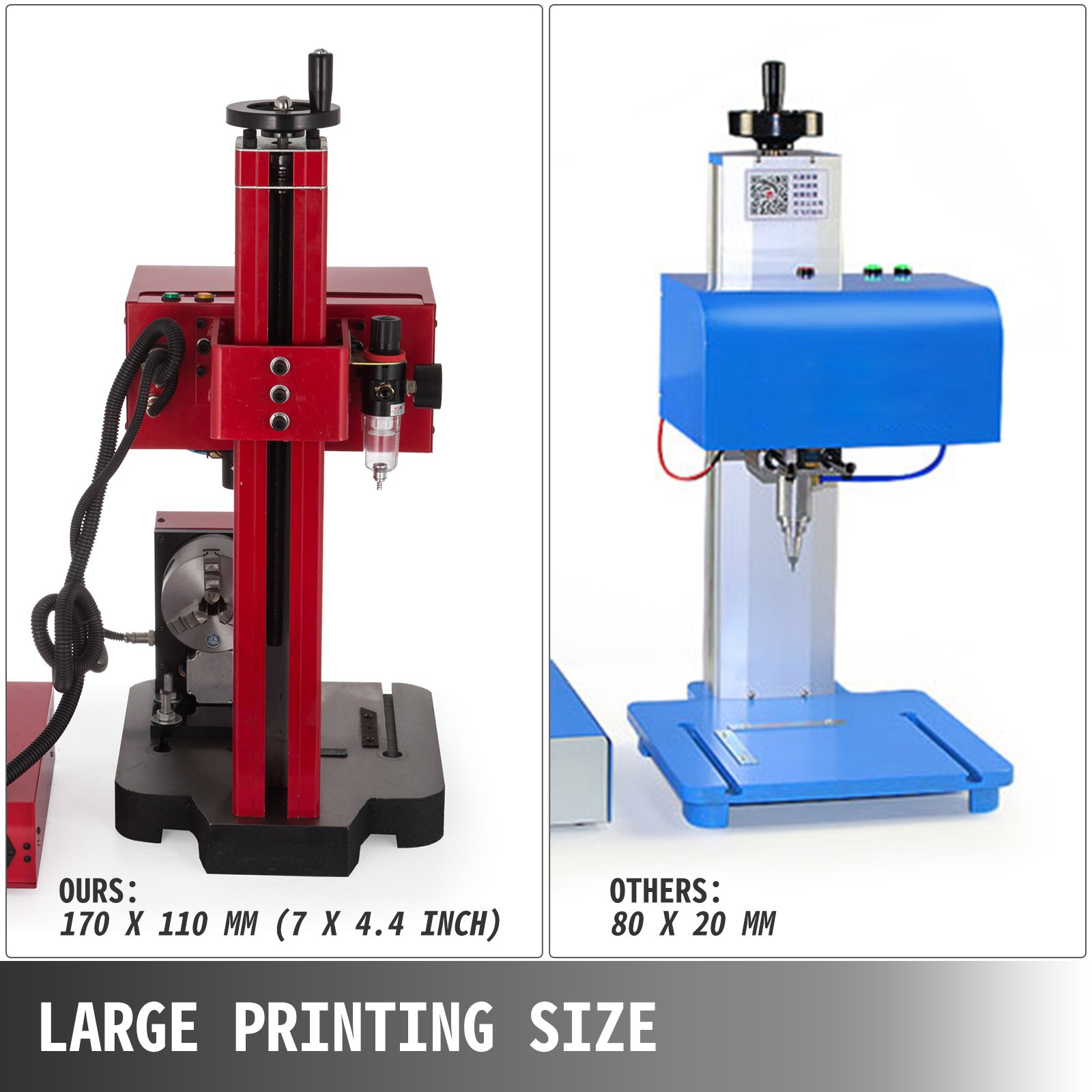 17x11cm Pneumatic Marking Machine & Rotary Tool 7x4.4 Inch Serial Number Code