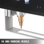 VEVOR Pneumatic Marking Machine 300W Electricity Marking Machine 130X50mm Desktop nameplate Marking Machine Maximum Carving Height 20mm for Code, Serial Number, Letter, Logo Engraving(110V,50MM/S)
