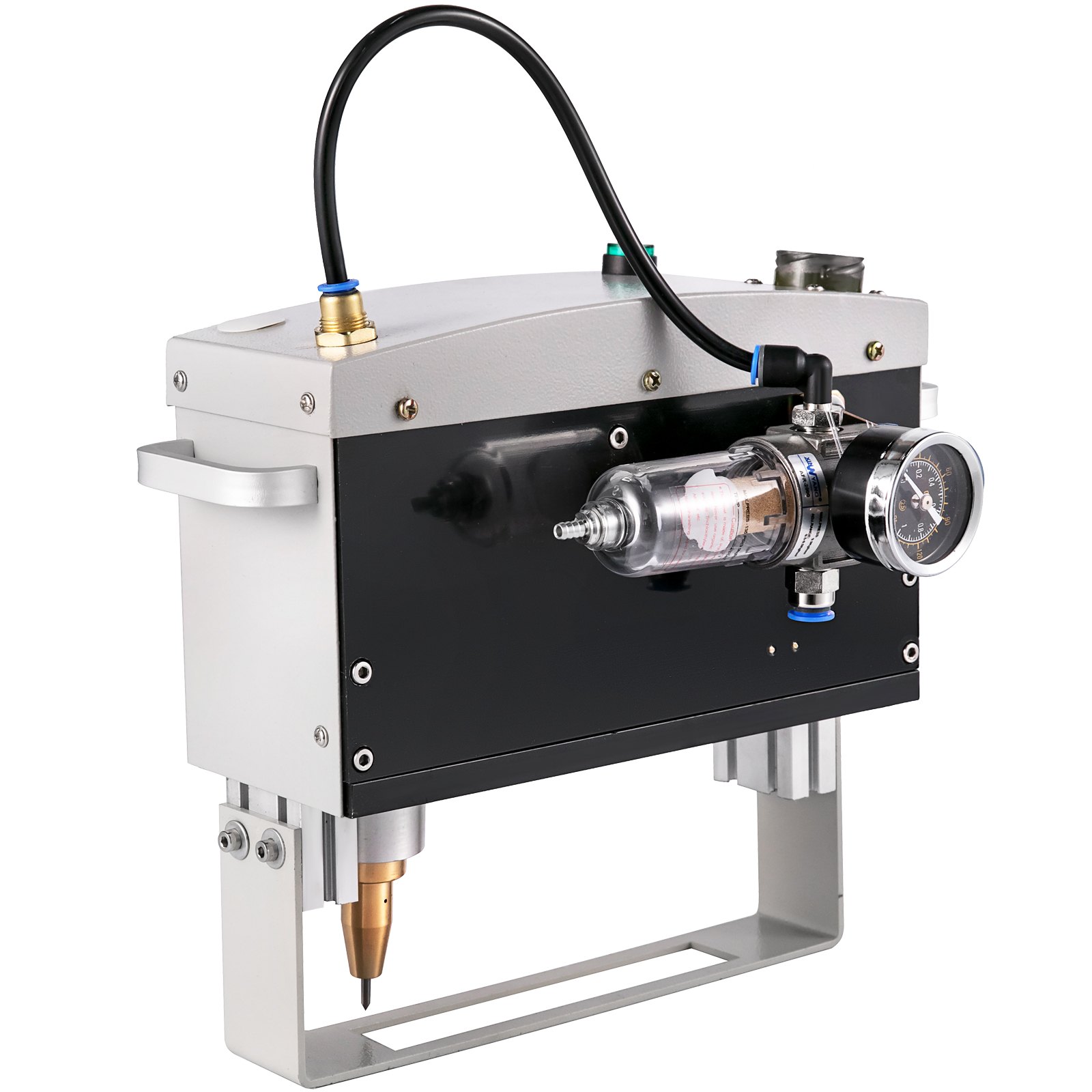 VEVOR Pneumatic Marking Machine 300W Electricity Marking Machine 130X50mm Desktop nameplate Marking Machine Maximum Carving Height 20mm for Code, Serial Number, Letter, Logo Engraving(110V,50MM/S)