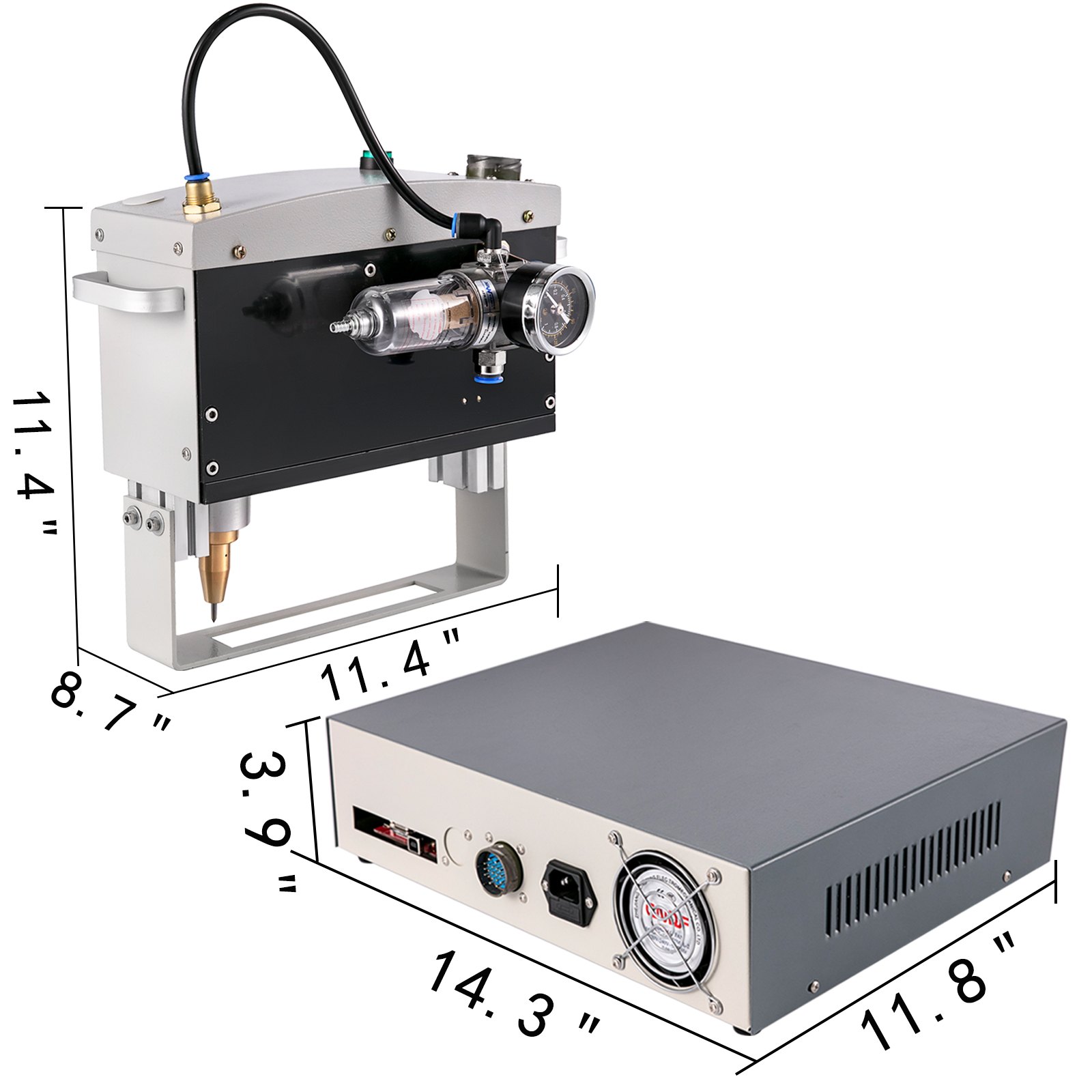 Nameplate Marking Machine Pneumatic Marking Machine 170x110mm For Metal Marking