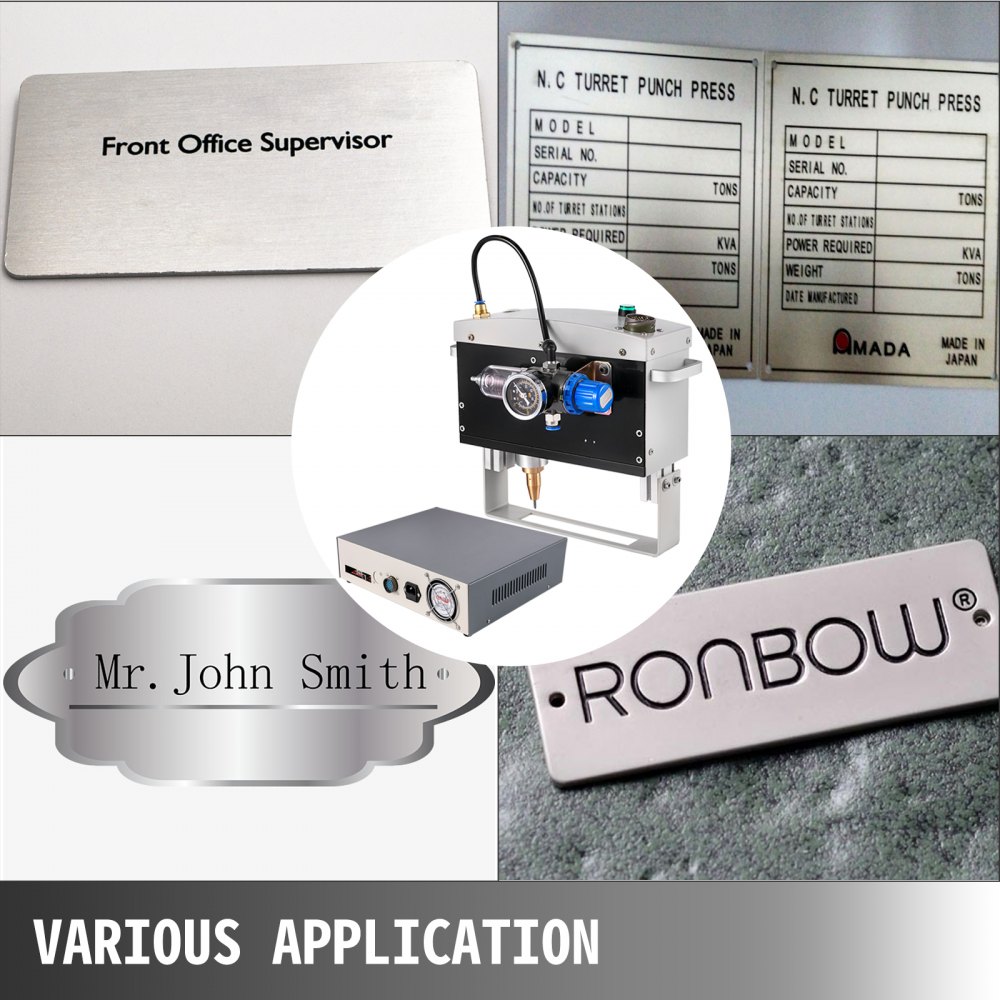 Nameplate Marking Machine Pneumatic Marking Machine 80x 20mm For Metal Marking