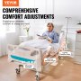 Cama hospitalar elétrica completa VEVOR Premium 3 funções UTI Cama médica 440LBS Cargas