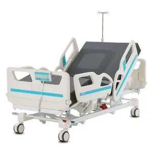 VEVOR Premium 5 Function Full Electric Hospital Bed, ICU Electric Medical Bed with Cardiac Chair Position, Trendelenburg & Reverse Trendelenburg, 5-Inch Locking Casters for Home Hospital Use, 550LBS | VEVOR US