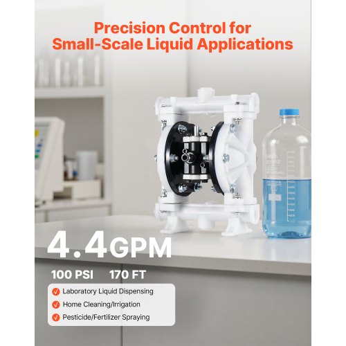Pneumaatiline membraanpump 17 l/min, PP — pilt 3